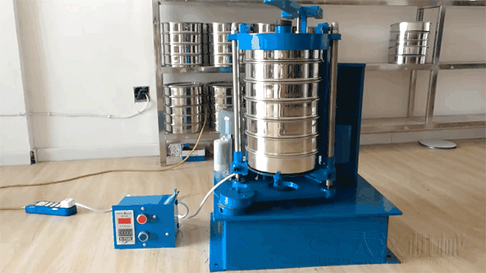 拍擊式標準振篩機原理圖